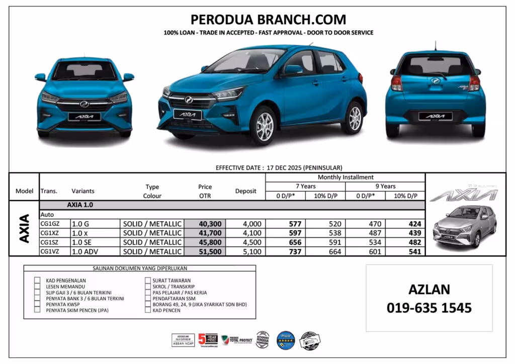HARGA AXIA